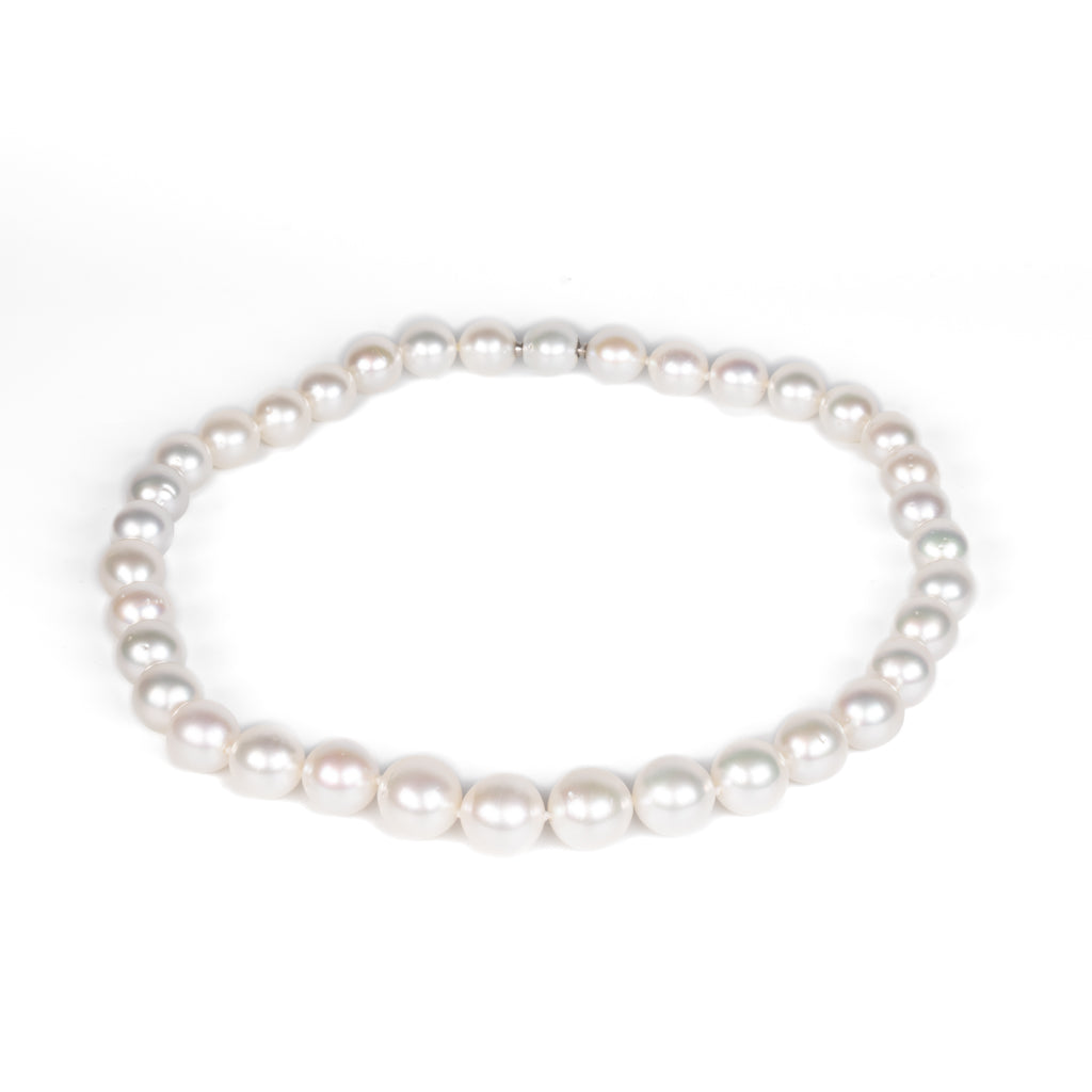 Australian South Sea 40 cm Cultured Pearl Strand flat lay