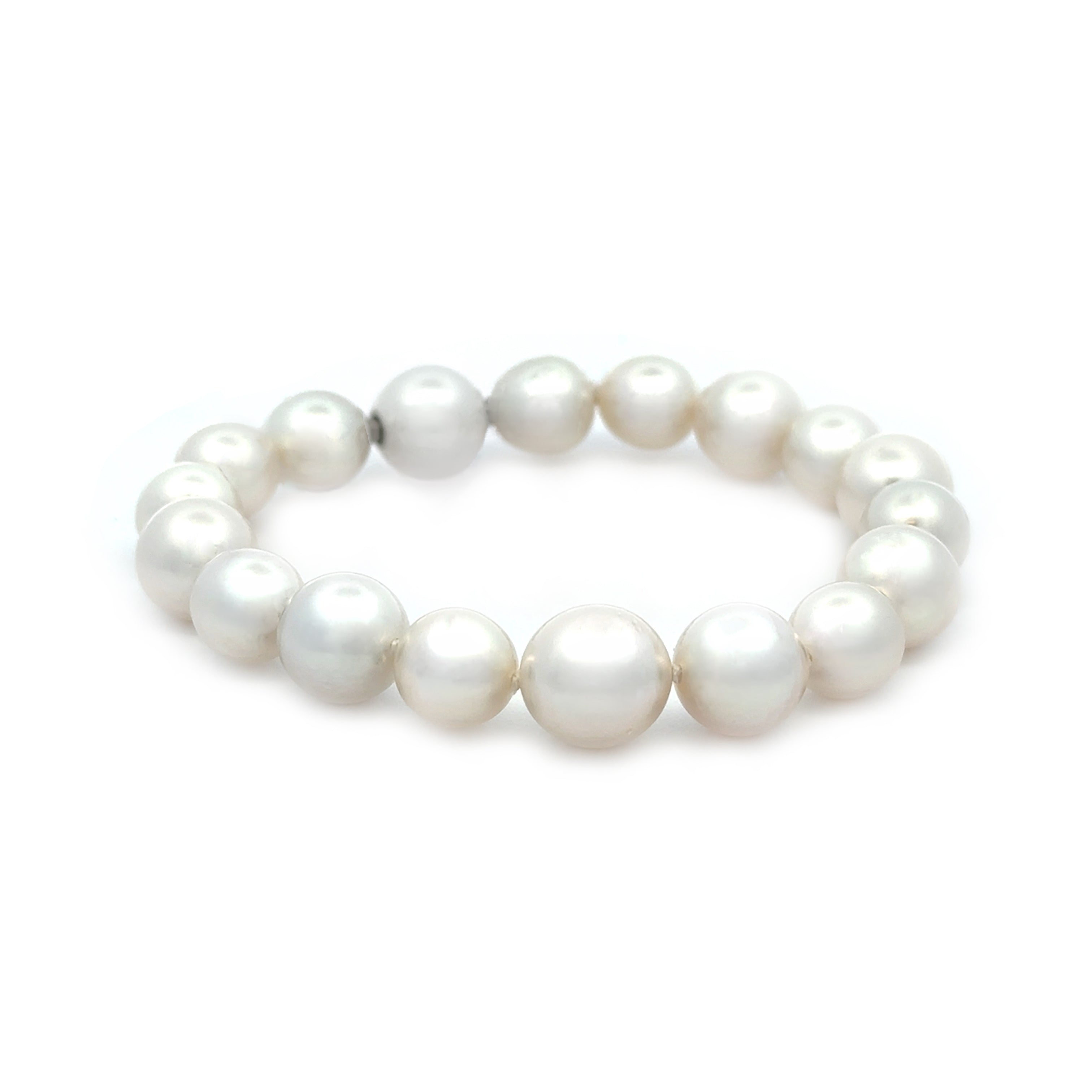 Australian South Sea 9-11mm Cultured Pearl Strand Bracelet side view