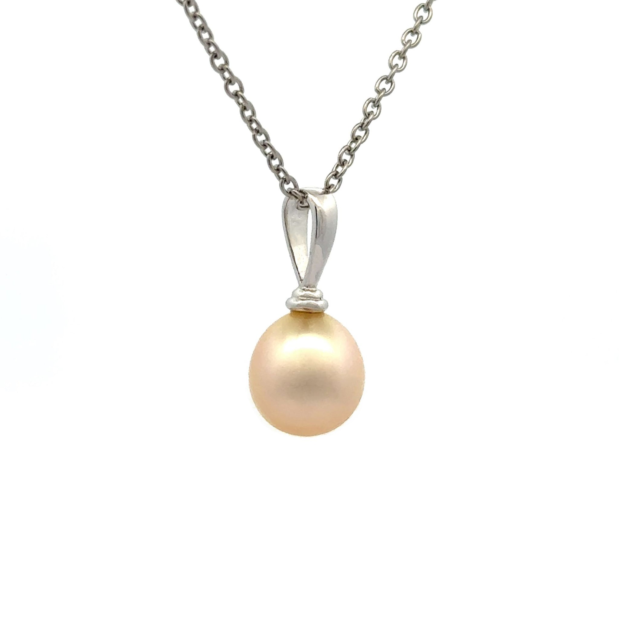 Sterling Silver South Sea Cultured 9-10mm Pearl Pendant