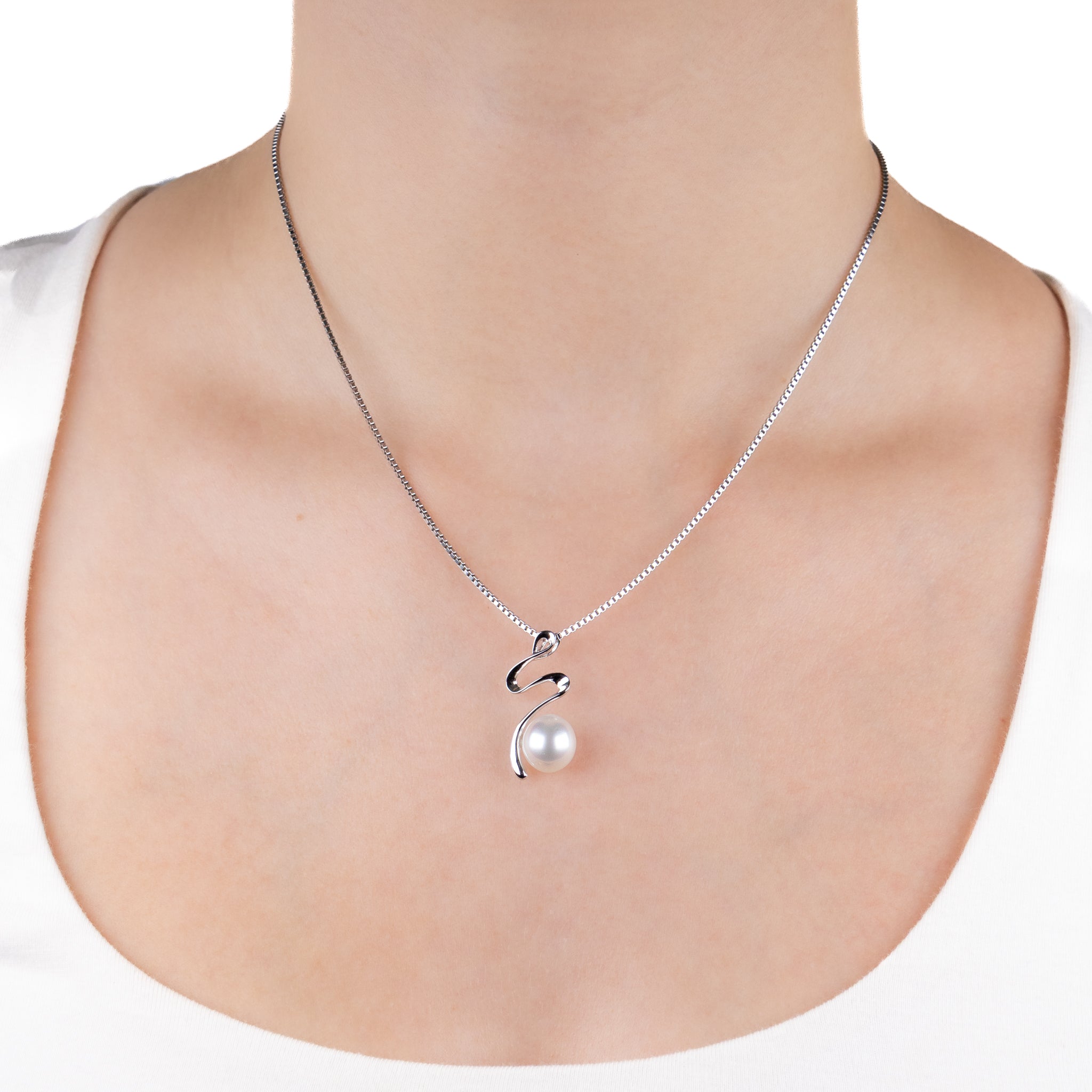 Sterling Silver Australian South Sea Cultured 9-10 mm Pearl Pendant