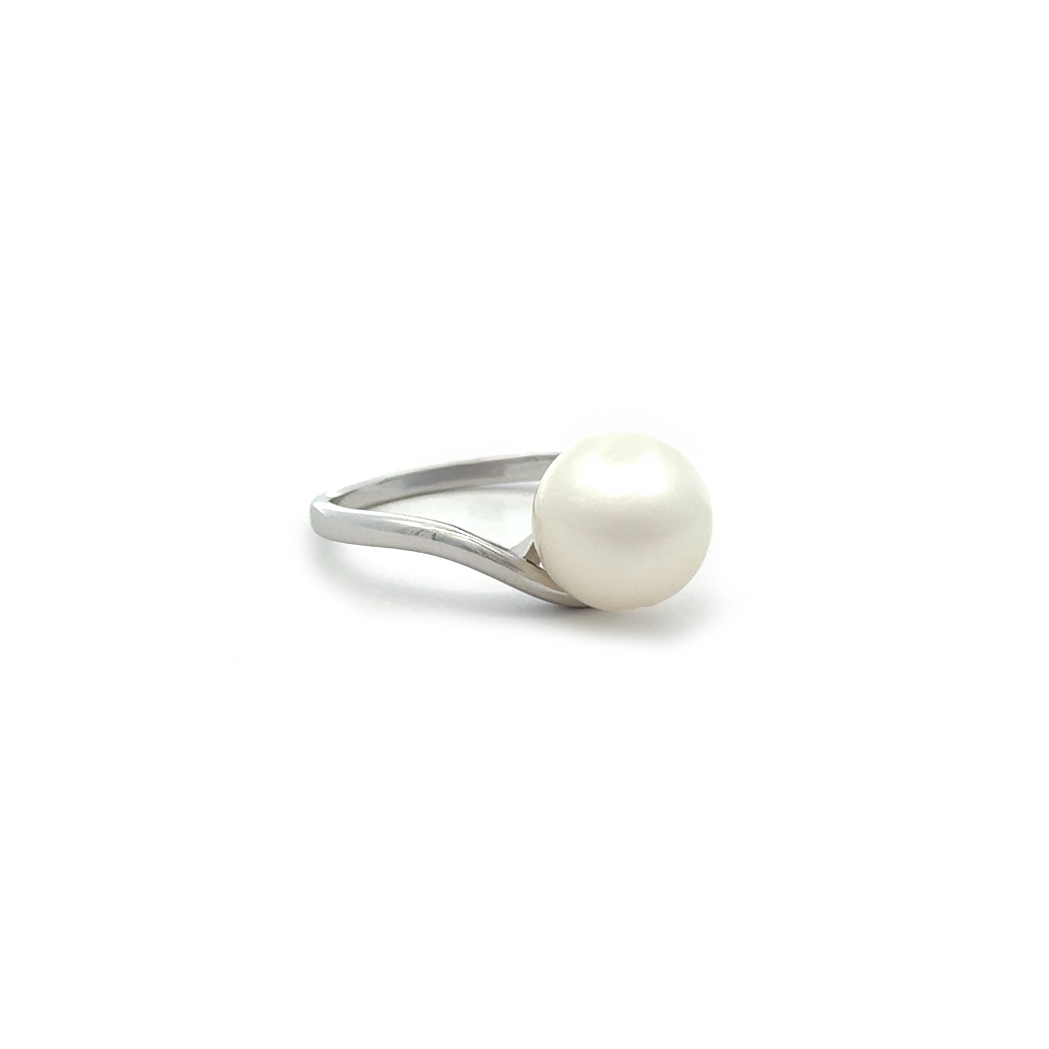 Sterling Silver Australian South Sea 9-10 mm Cultured Pearl Ring