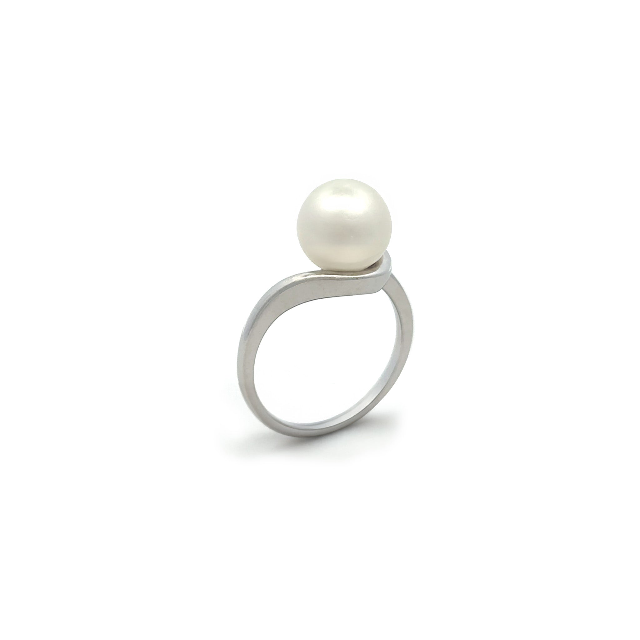 Sterling Silver Australian South Sea 9-10 mm Cultured Pearl Ring