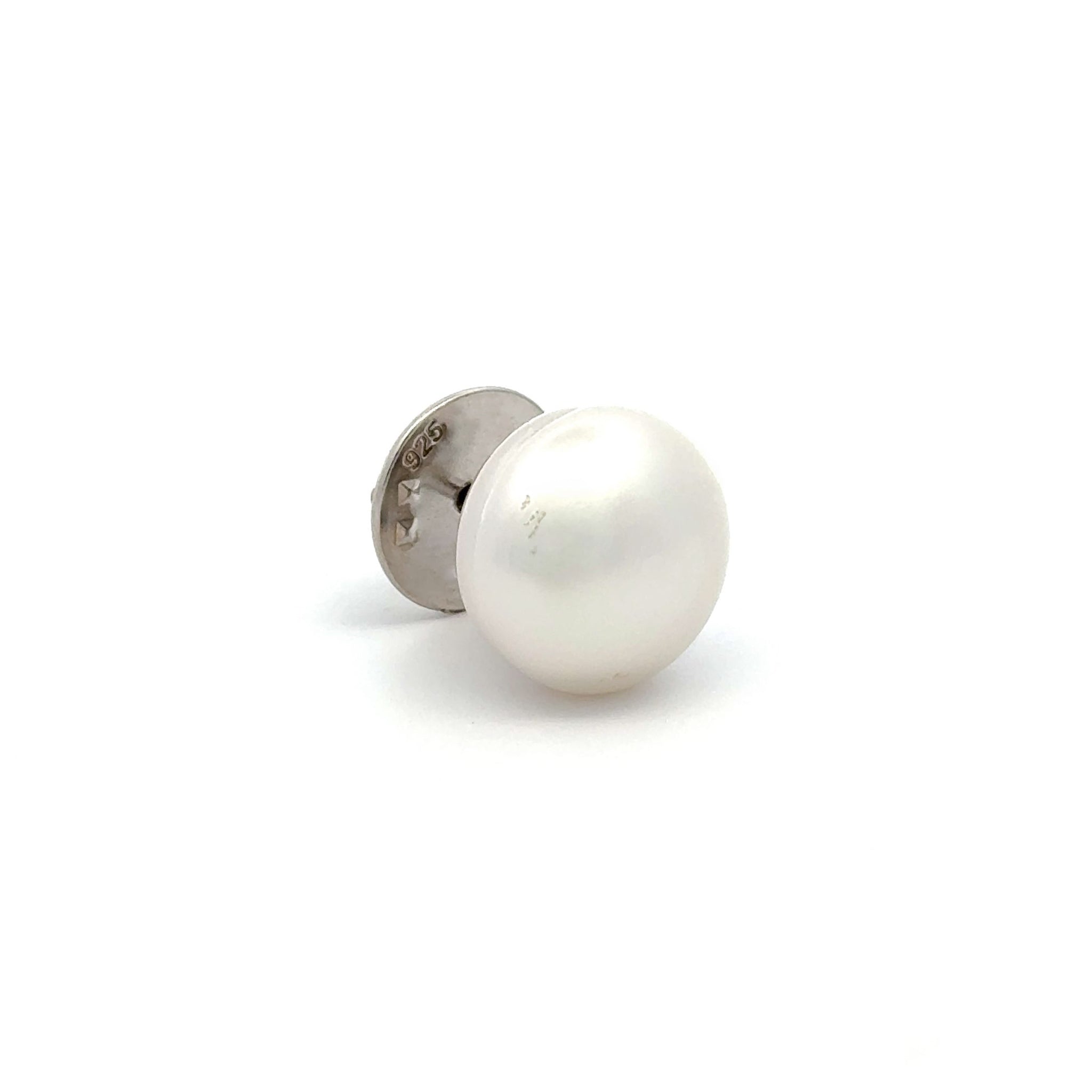 Sterling Silver Australian South Sea Cultured 14-15mm Pearl Tie Pin