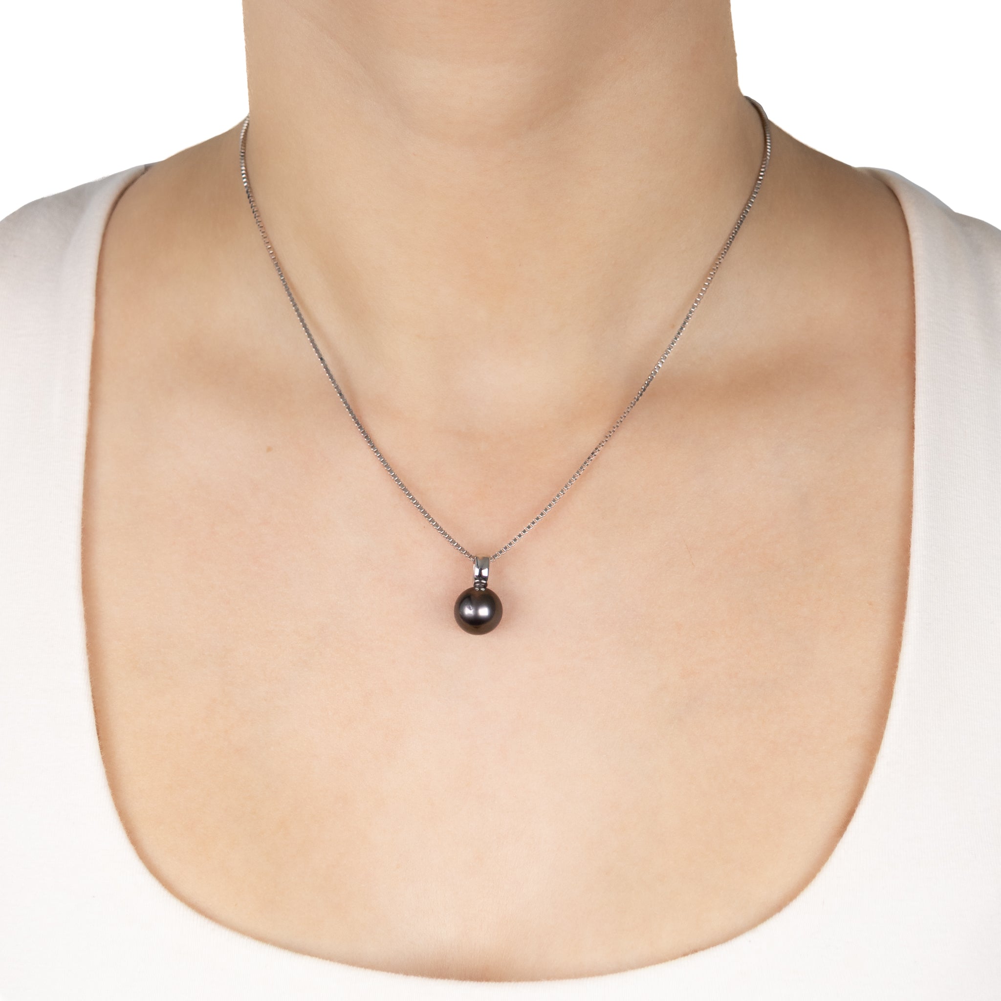 Sterling Silver Tahitian 10-11mm Cultured Pearl Pendant