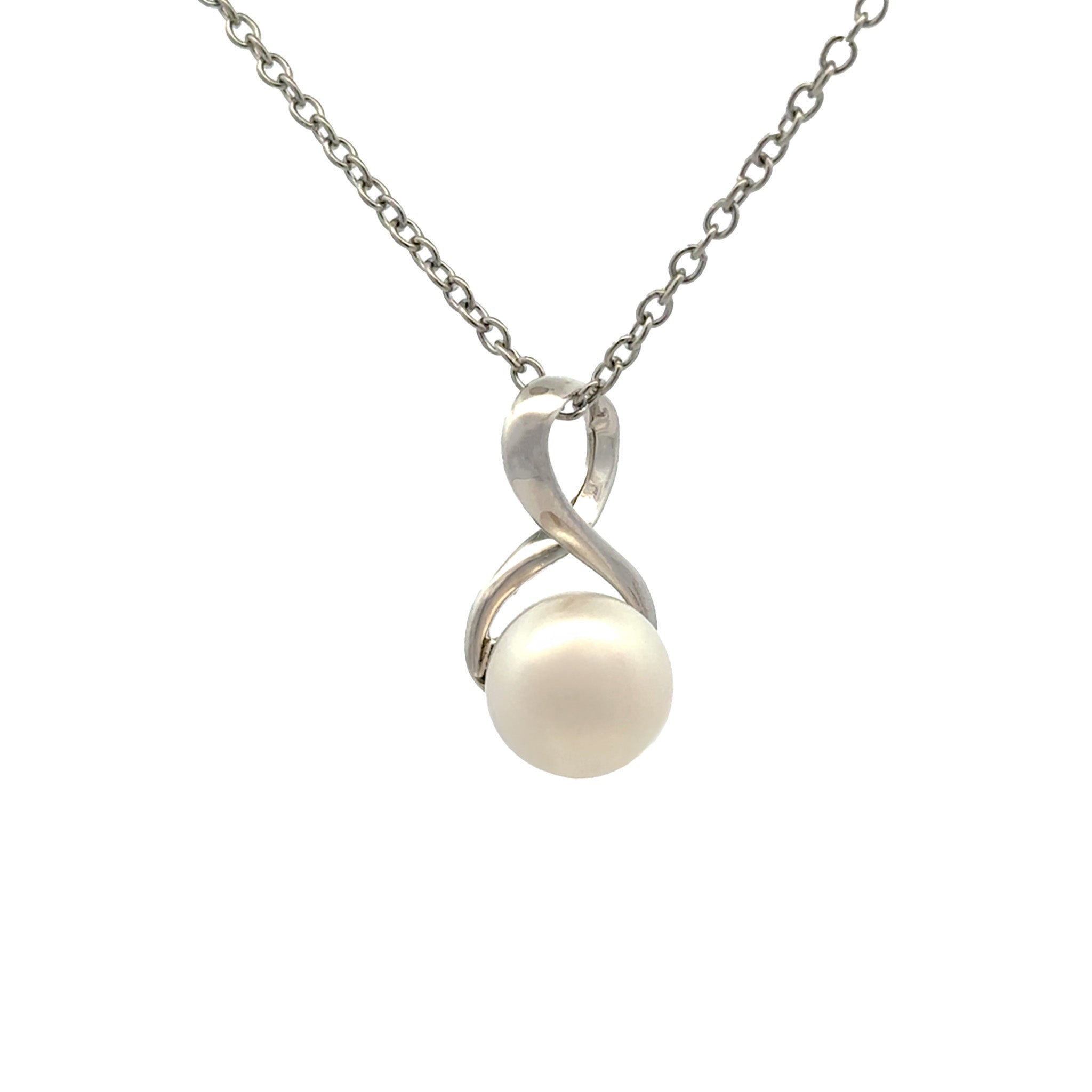 Sterling Silver Freshwater Pearl 9-10 mm Pendant