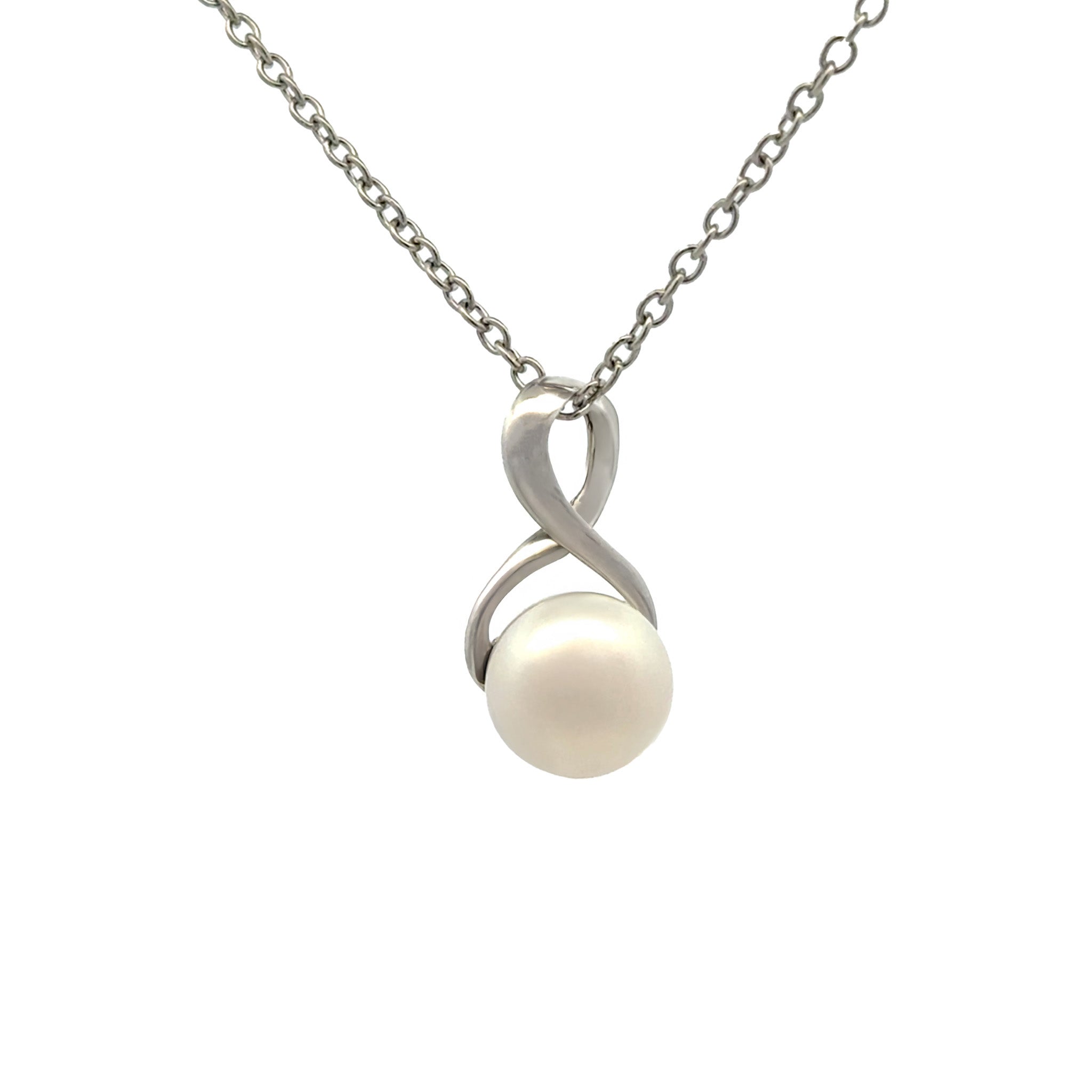 Sterling Silver Freshwater Pearl 9-10 mm Pendant