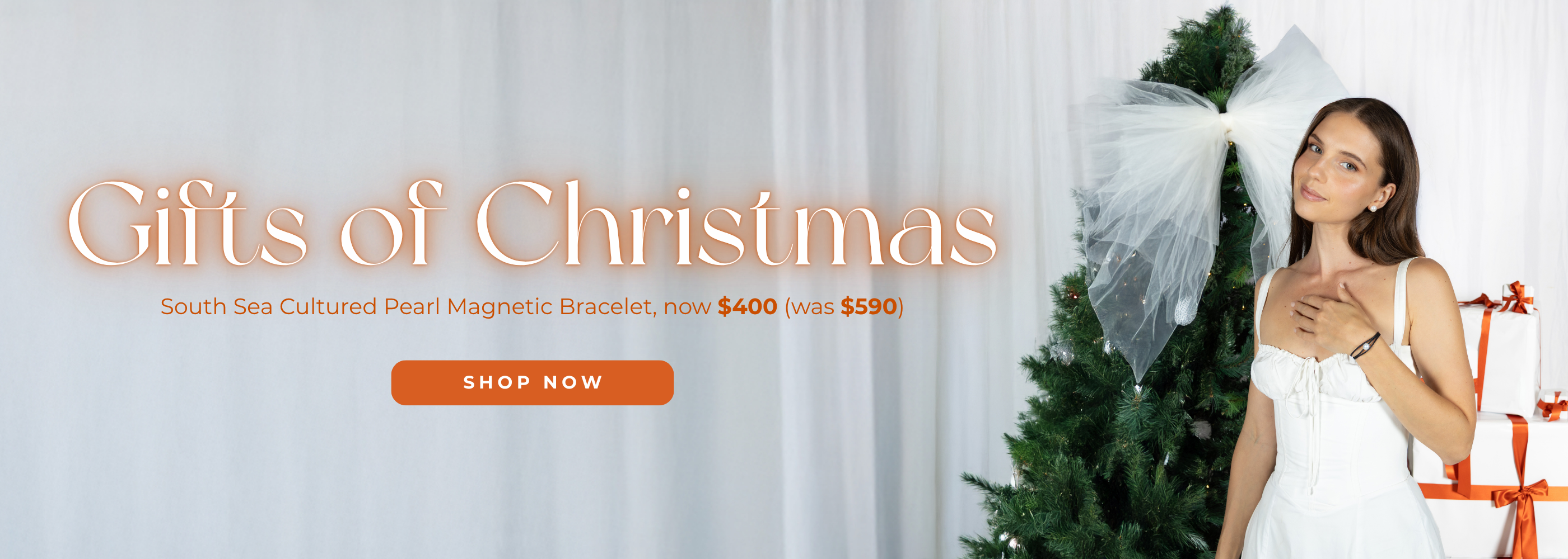 Gifts of Christmas: South Sea Cultured Pearl Magnetic Bracelet, now $400 (was $590)