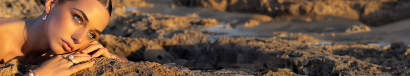 Model in Broome wearing Willie Creek Pearls