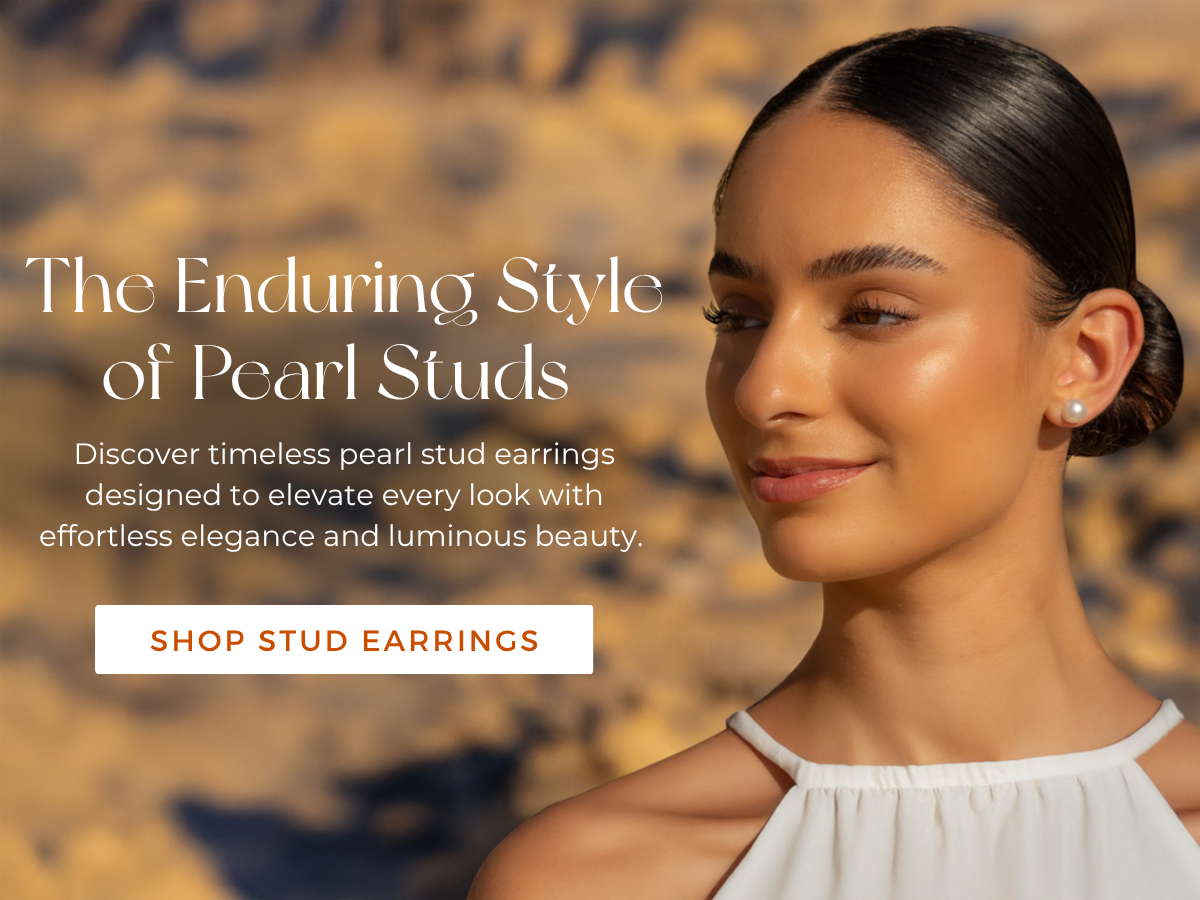 Discover timeless pearl stud earrings designed to elevate every look with effortless elegance and luminous beauty.
