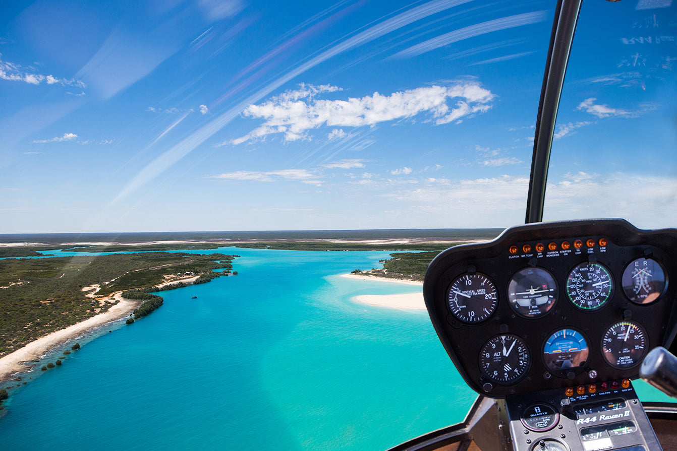 Scenic Helicopter View Across Broome