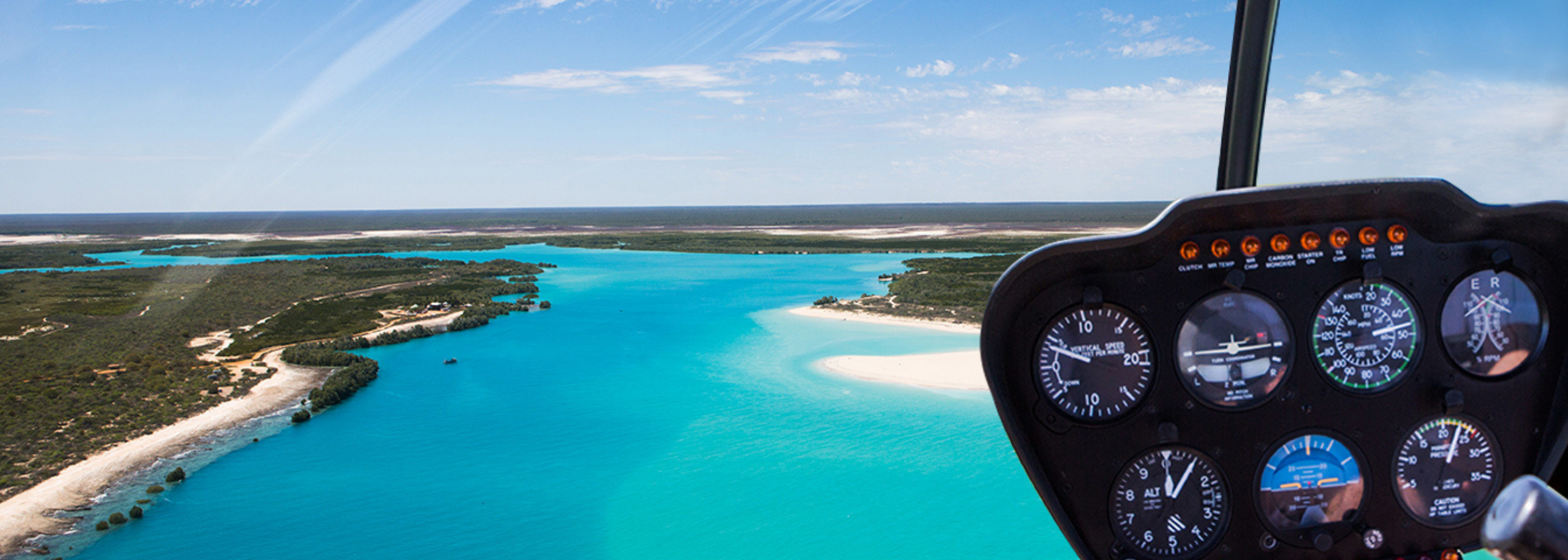 Scenic Helicopter View Across Broome