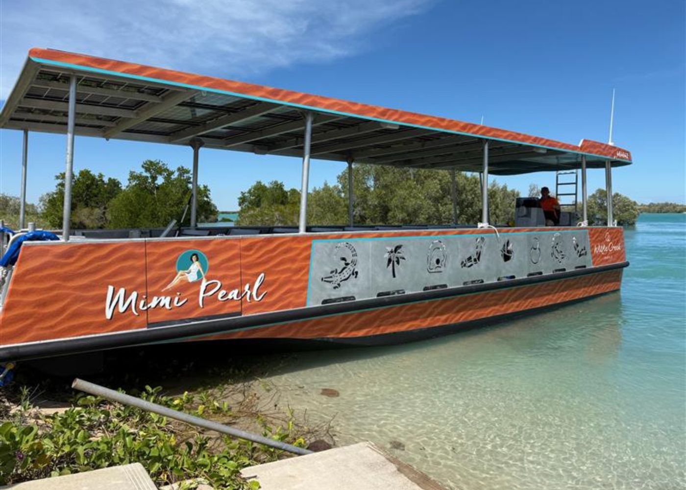 Mimi Pearl Boat on the Shores of Willie Creek