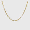 9K Yellow Gold Polished 50cm Elongated Trace Chain 2.3mm