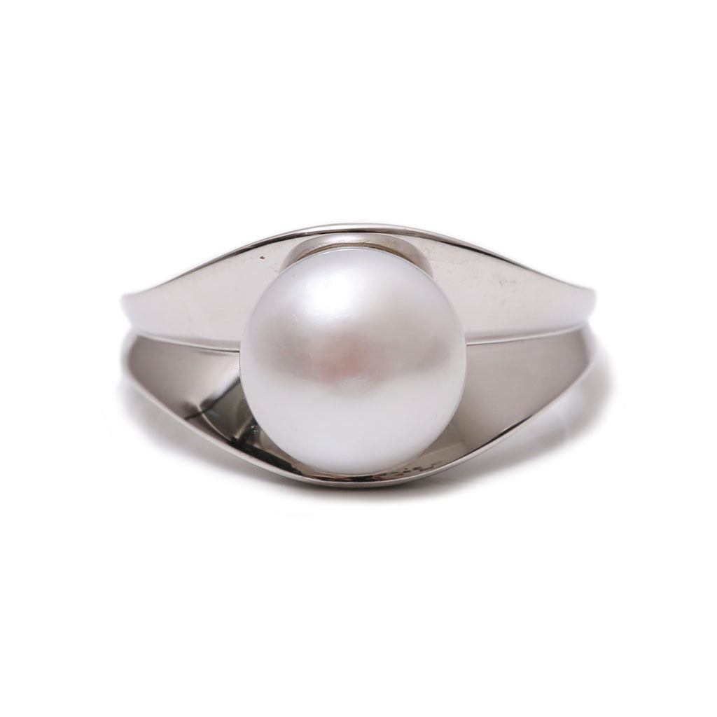 Sterling Silver Freshwater Pearl 10-10.5 mm Ring