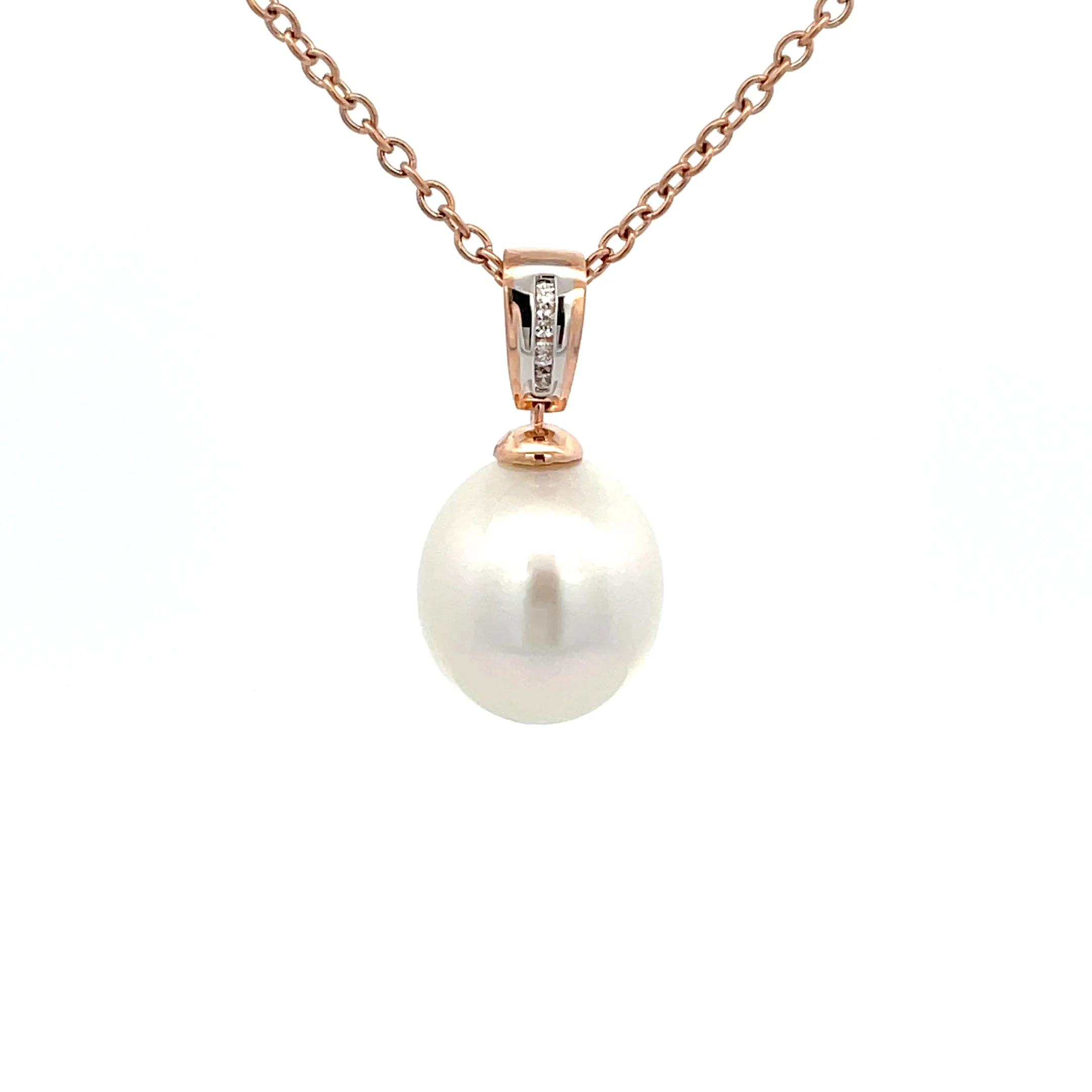 Pearl clearance rose necklace