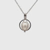 Sterling Silver Australian South Sea Cultured 12-13 mm Pearl Large Cage Pendant