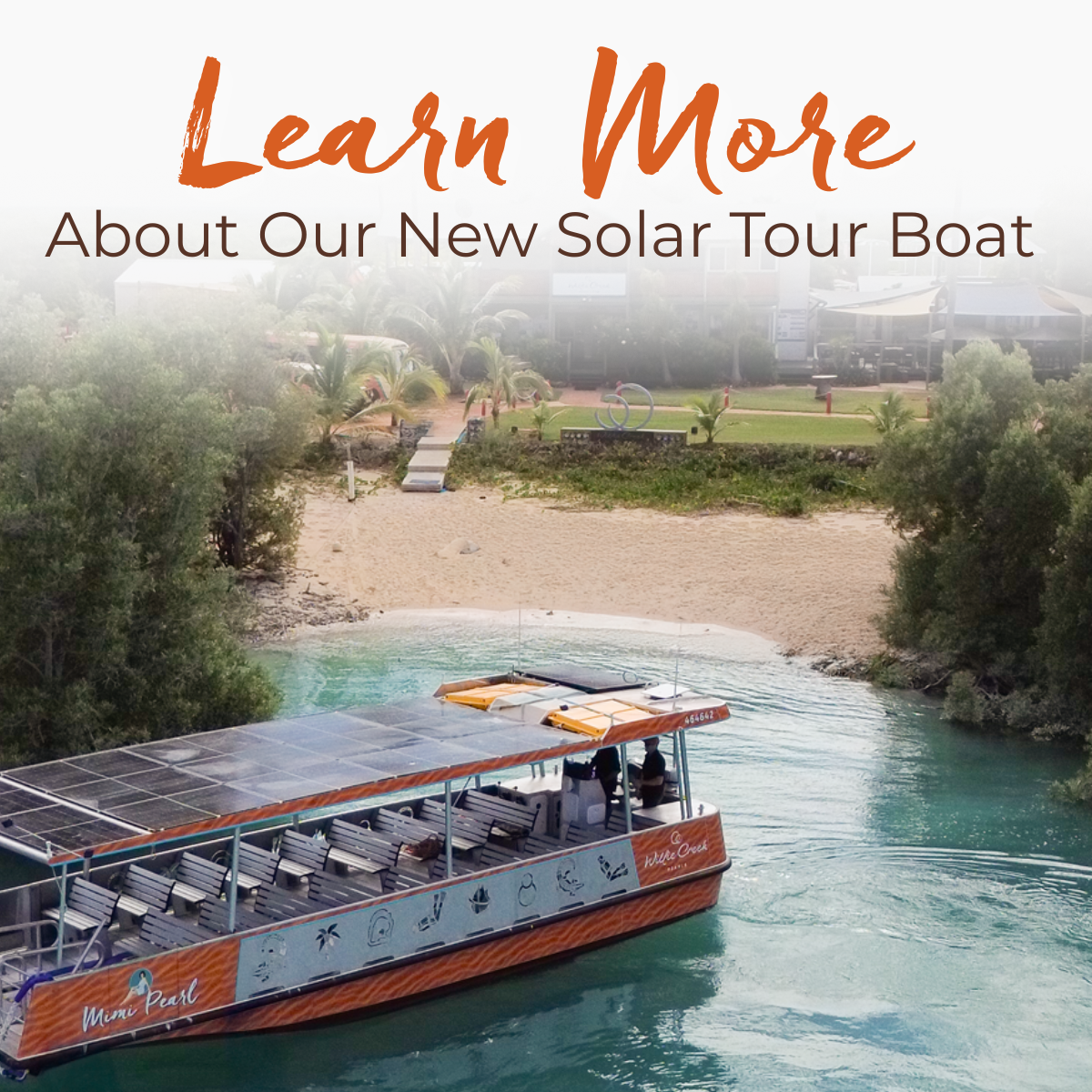 Click here to learn more about our new solar tour boat