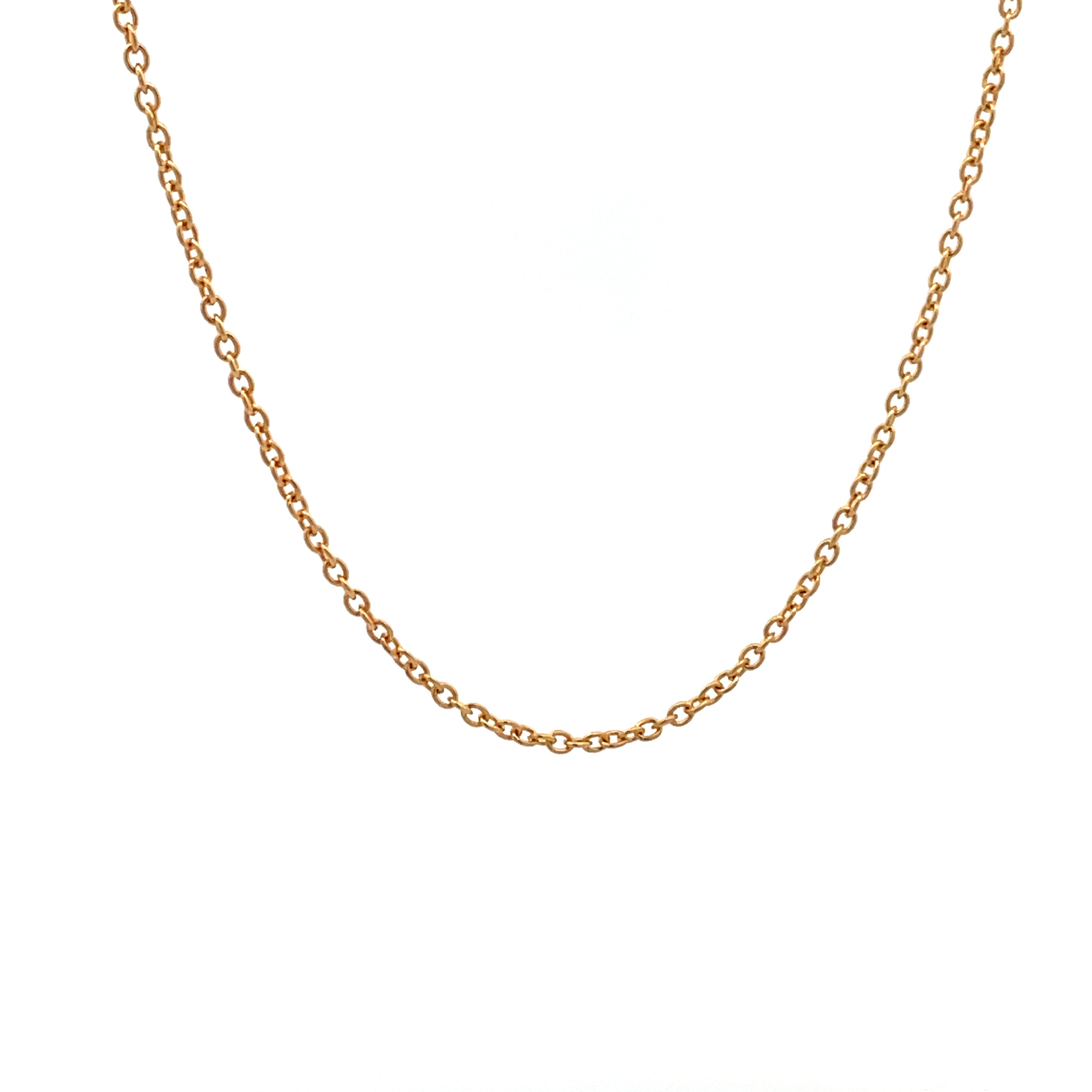 9K Yellow Gold 45cm Cable Chain Necklace