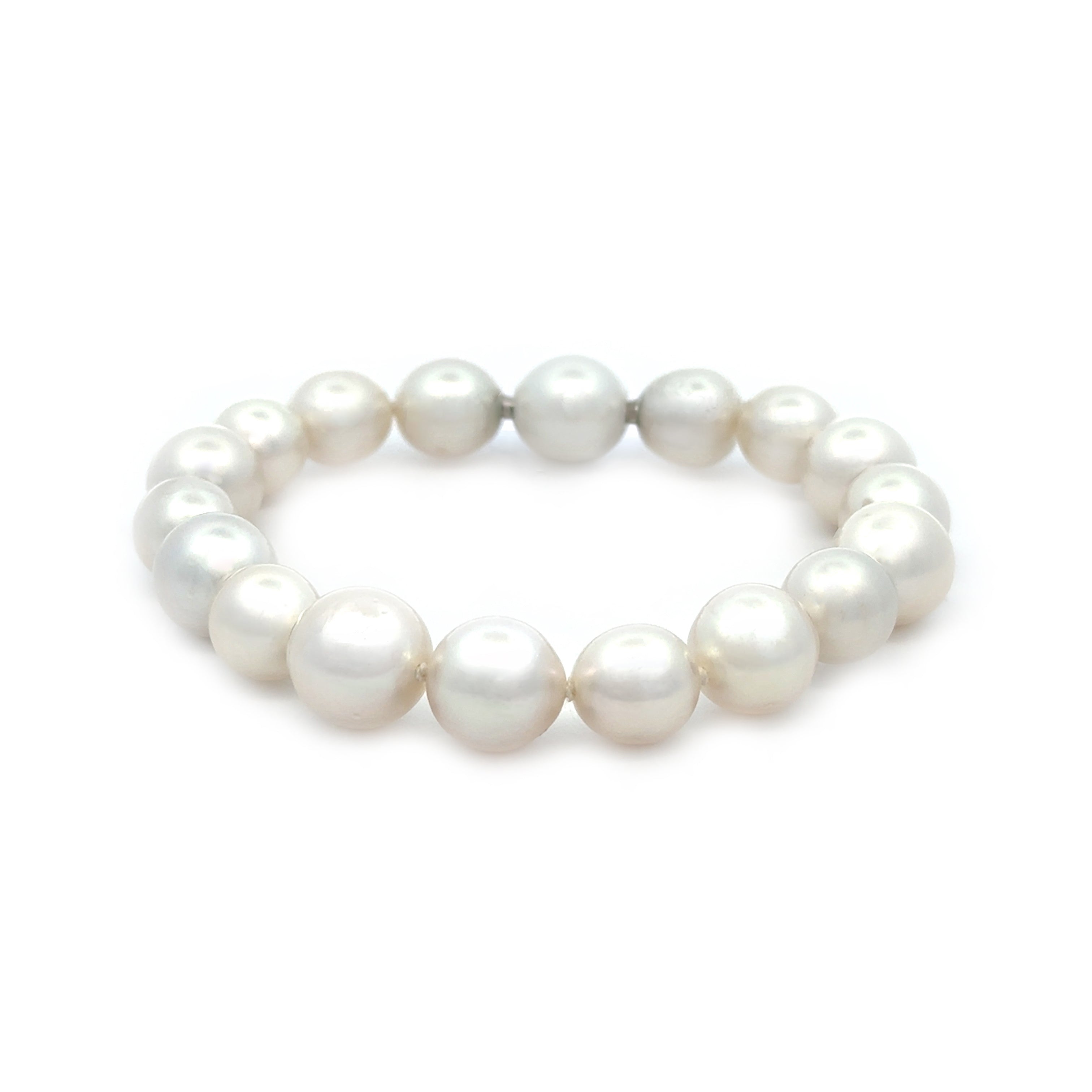 Australian South Sea 9-11mm Cultured Pearl Strand Bracelet front view