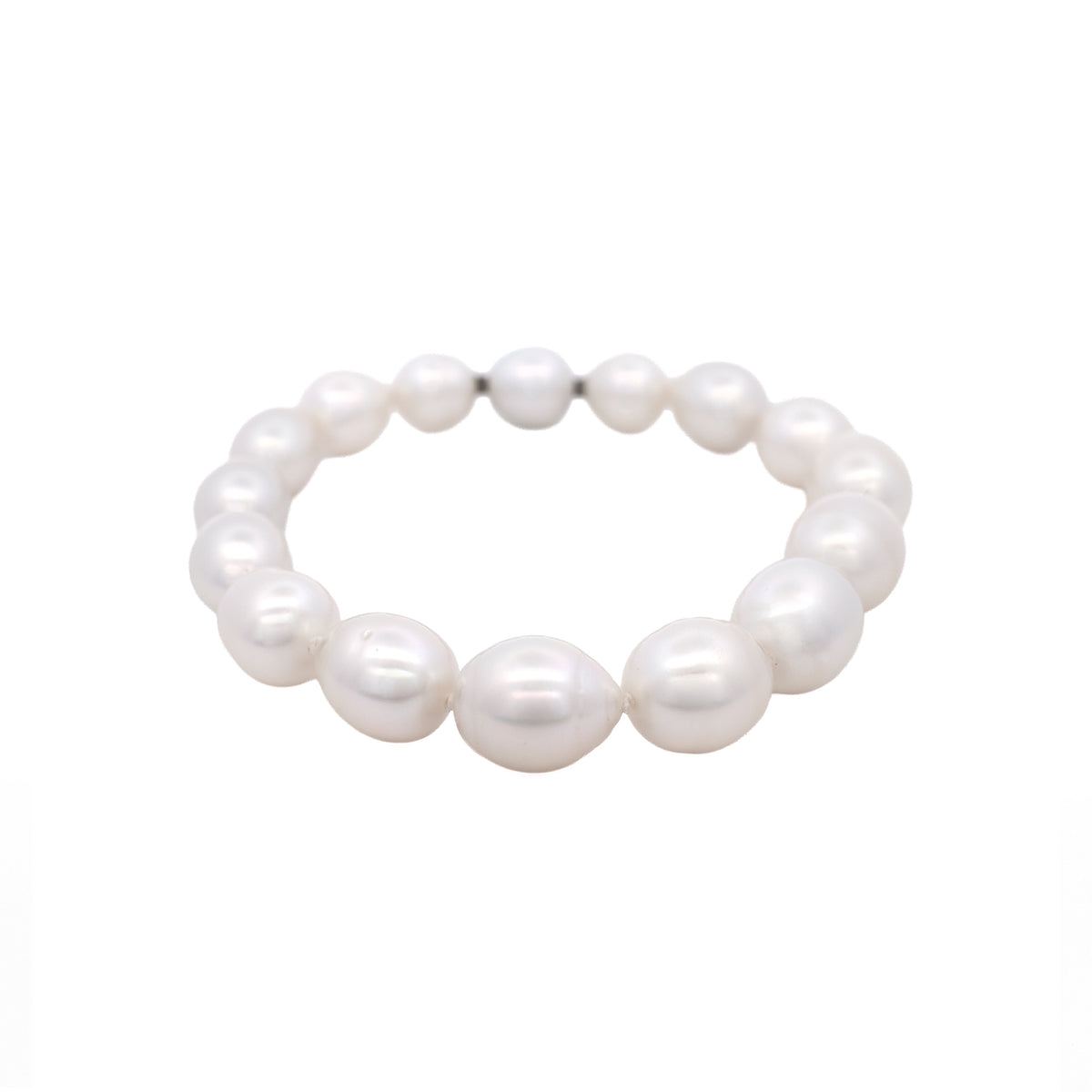 Australian South Sea 9-11mm Cultured Pearl Strand Bracelet front view