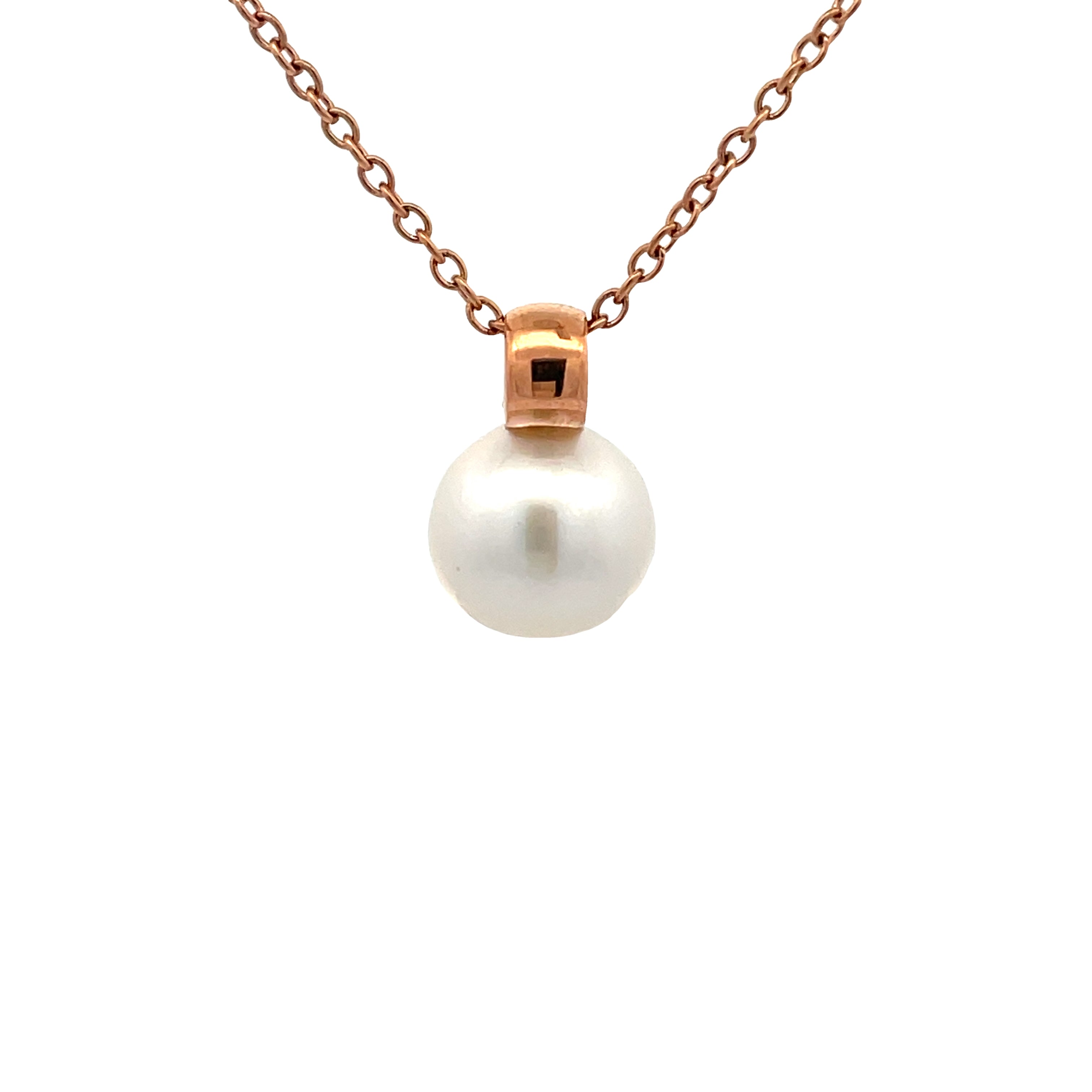 9K Rose Gold Australian South Sea Cultured Pearl Pendant