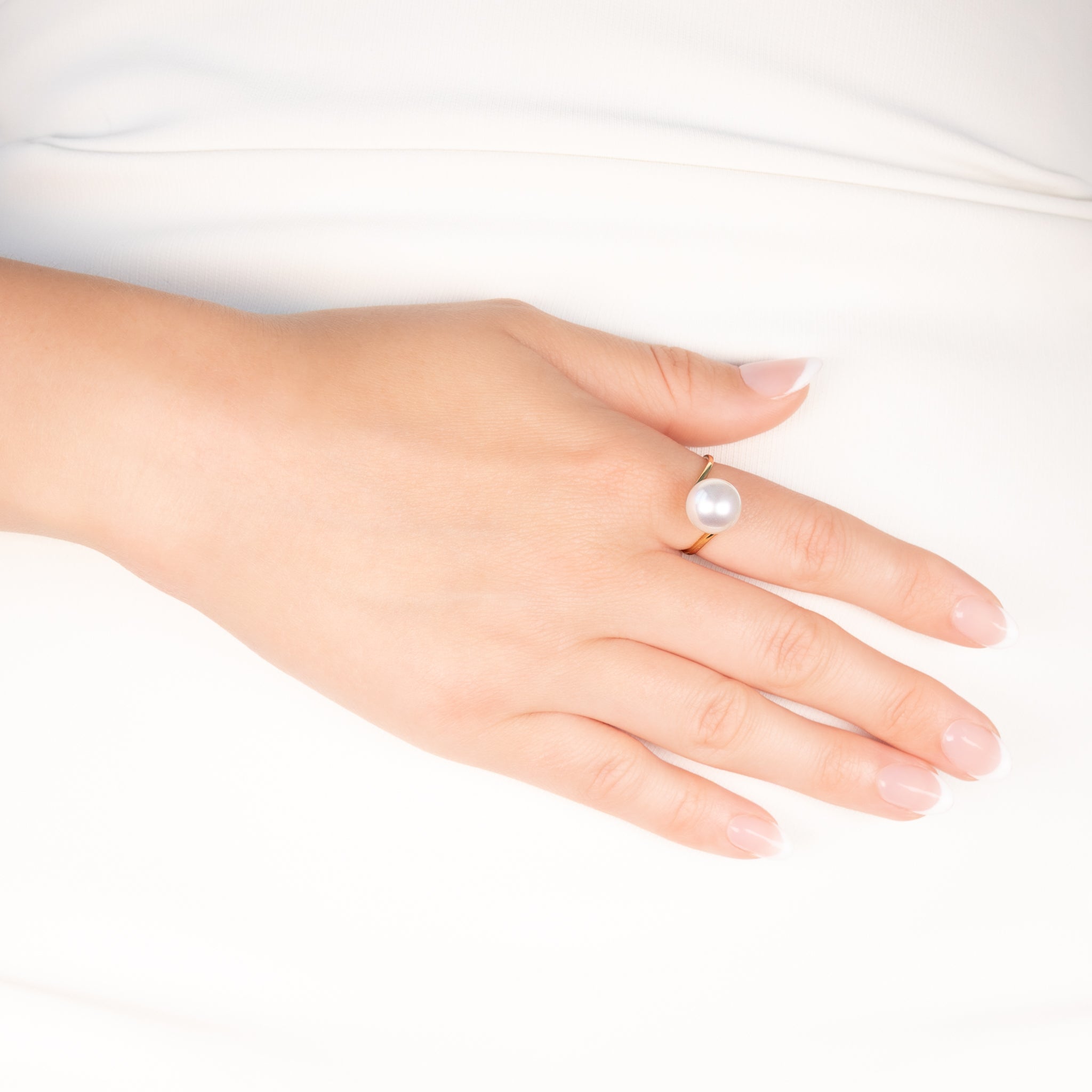 9K Yellow Gold Australian South Sea 10-11 mm Cultured Pearl Ring