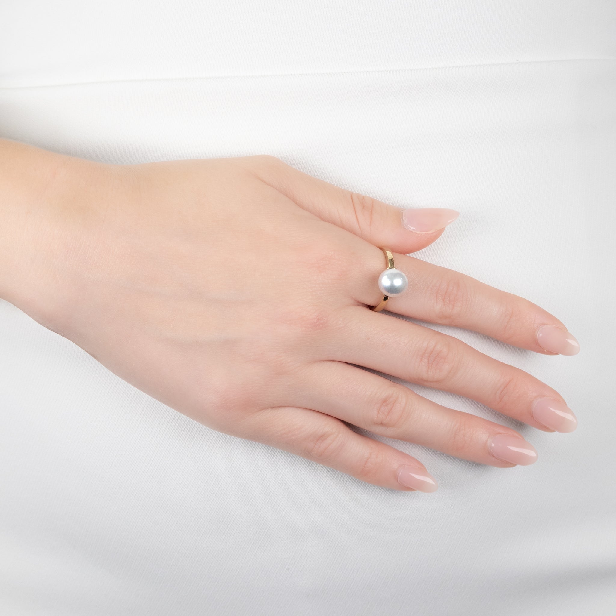 9K Yellow Gold Australian South Sea 9-10 mm Cultured Pearl Ring