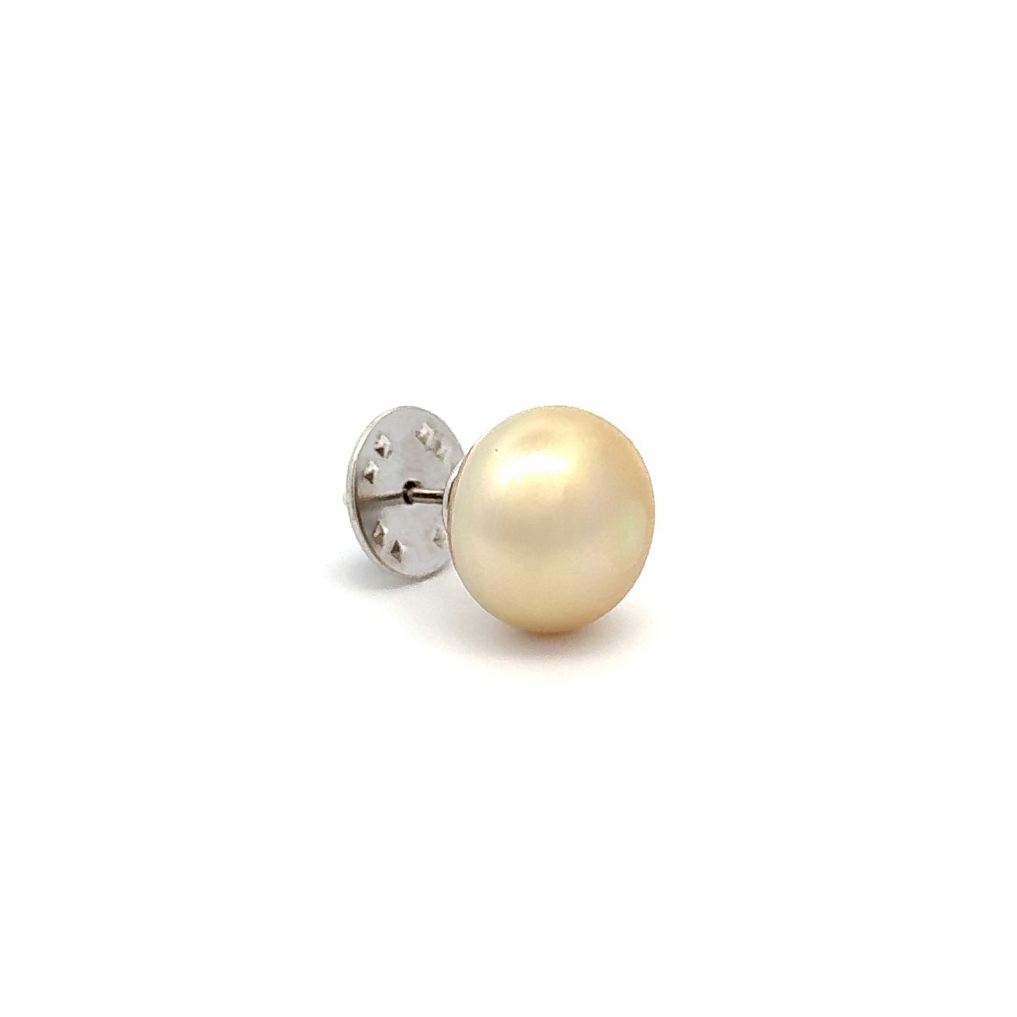 Sterling Silver South Sea Cultured 15-16mm Pearl Tie Pin