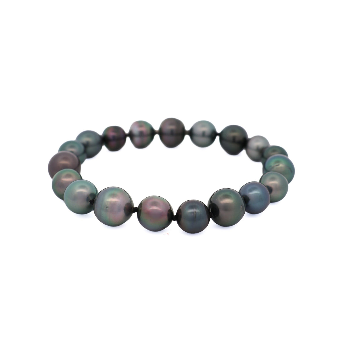 Tahitian Cultured Pearl 19.5 cm Strand Bracelet front view