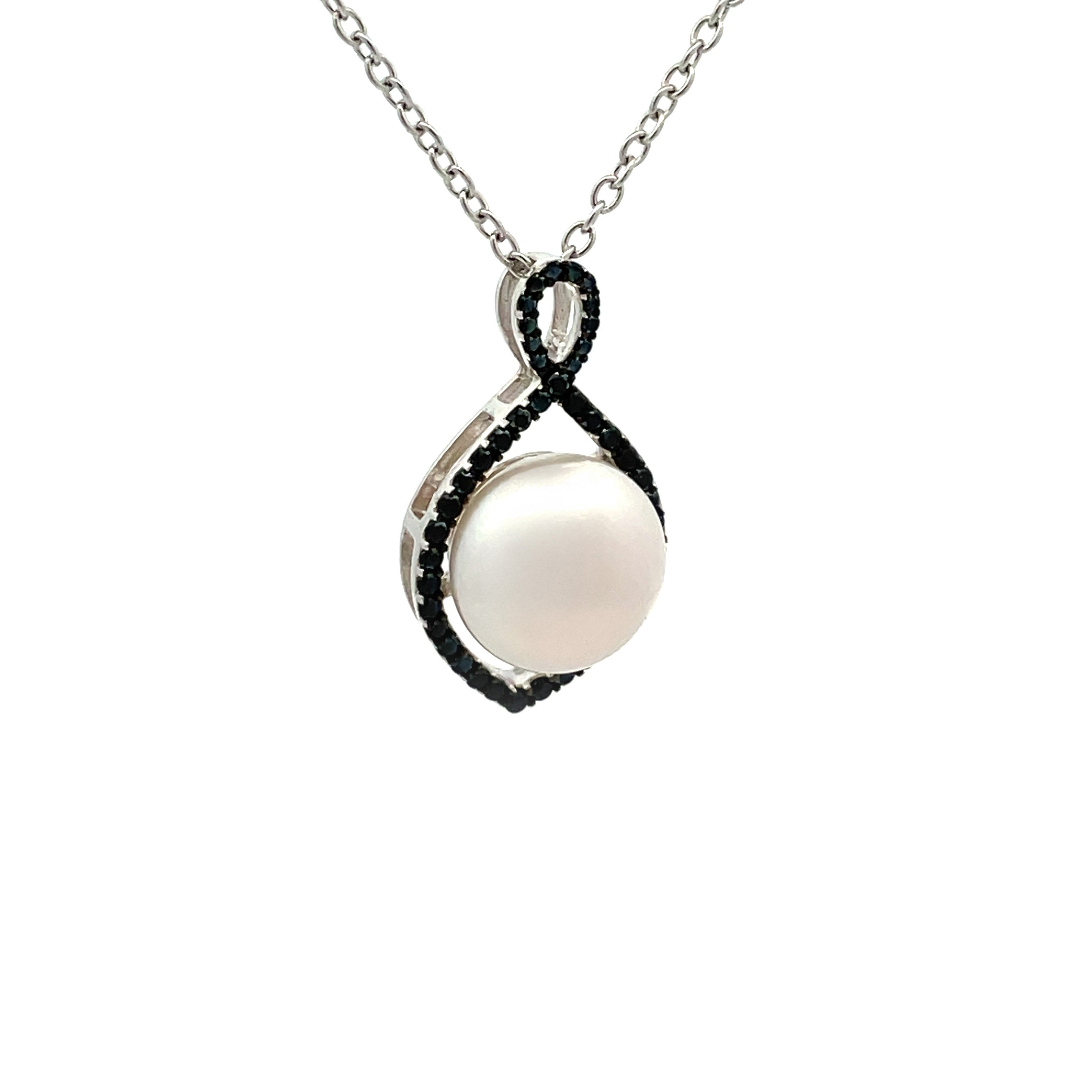 Sterling Silver Freshwater 11-12 mm Pearl Pendant