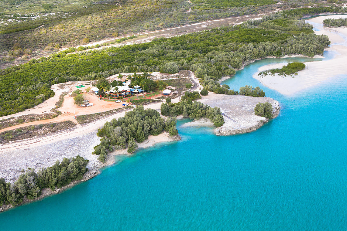 Aerial view of Willie Creek Pearl Farm