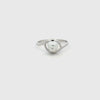 Sterling Silver Australian South Sea 0.3g Keshi Pearl Ring 360 degree video on white background