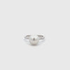 9K White Gold Australian South Sea 9-10mm Cultured Pearl Ring