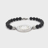 Stainless Steel, Agate and White Mother Of Pearl Bracelet