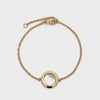 Gold Plated Stainless Steel with White Mother of Pearl Bracelet