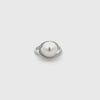 18K White Gold Australian South Sea 10-11 mm Cultured Pearl and Diamond Ring 360 view video
