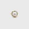 9K Yellow Gold Australian South Sea 11-12 mm Cultured Pearl Ring 360 view video