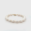 9K Yellow Gold Freshwater 8-9 mm Pearl Bracelet 360 view video