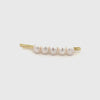 Gold Plated Brass 7.5-8 mm Freshwater Pearl Hair Clip 360 view video