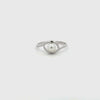 Sterling Silver Australian South Sea 0.2g Keshi Pearl Ring 360 degree video on white background