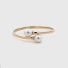 18K Yellow Gold Australian South Sea 10-11 mm Cultured Pearl Bangle 360 view video