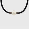 Sterling Silver Australian South Sea 15-16 mm Cultured Pearl Neoprene Necklace 360 view video