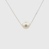 Sterling Silver Australian South Sea 10-11 mm Cultured Pearl Necklace 360 view video