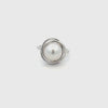 9K White Gold Australian South Sea 10-11 mm Cultured Pearl Ring 360 view video