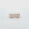 9K Yellow Gold Freshwater Pearl 12-13 mm Stud Earrings