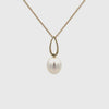 9K Yellow Gold Australian South Sea 11-12 mm Cultured Pearl Pendant 360 view video