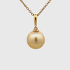 18K Yellow Gold South Sea Cultured Pearl Enhancer Style Pendant