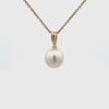 18K Yellow Gold Australian South Sea Cultured 12-13 mm Pearl Pendant 360 view video