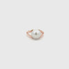 360 view of 9K Rose Gold Australian South Sea 11-12mm Cultured Pearl Ring on a white background