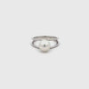 9K White Gold Australian South Sea 8-9mm Cultured Pearl Ring
